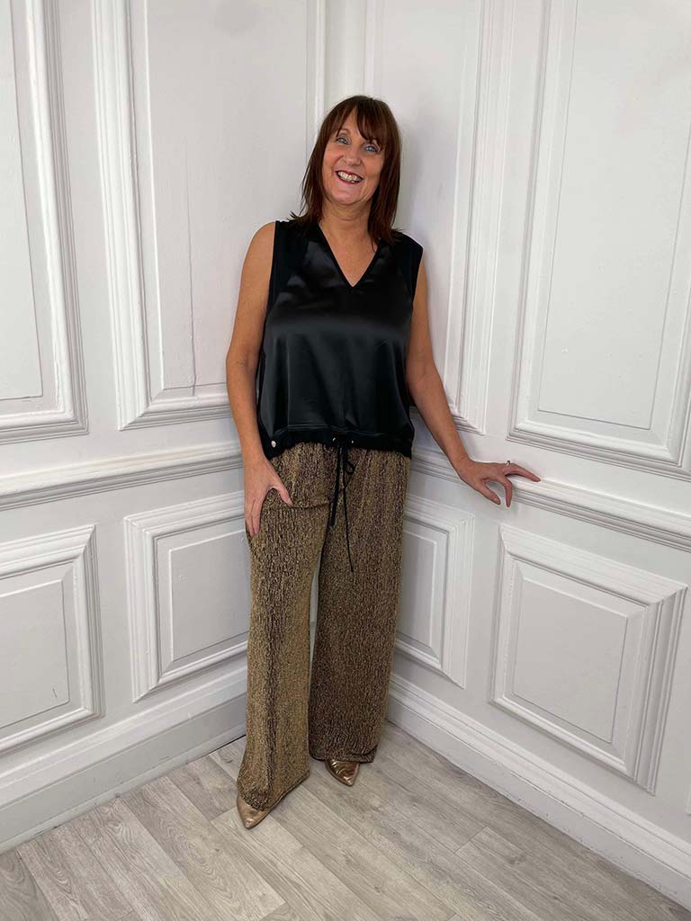 Stretchy Casual Trousers - Chocolate