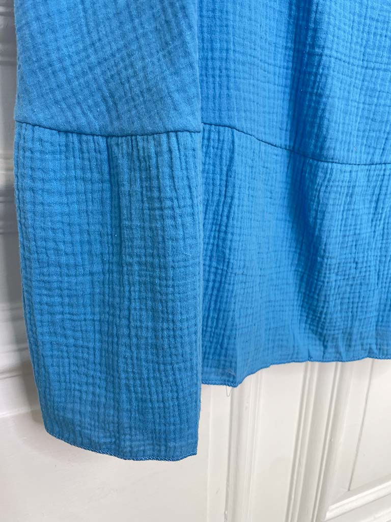 Seersucker Pocket Dress - Azure