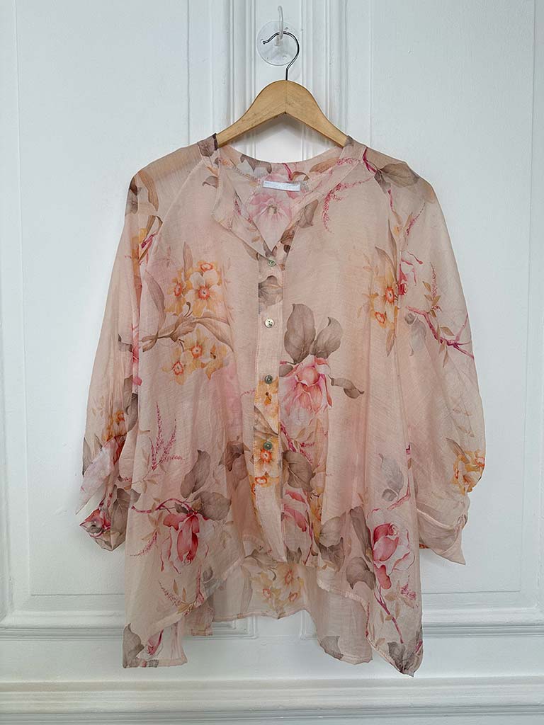 Malissa J Satin Pocket Sheer Coat Dress - Blue