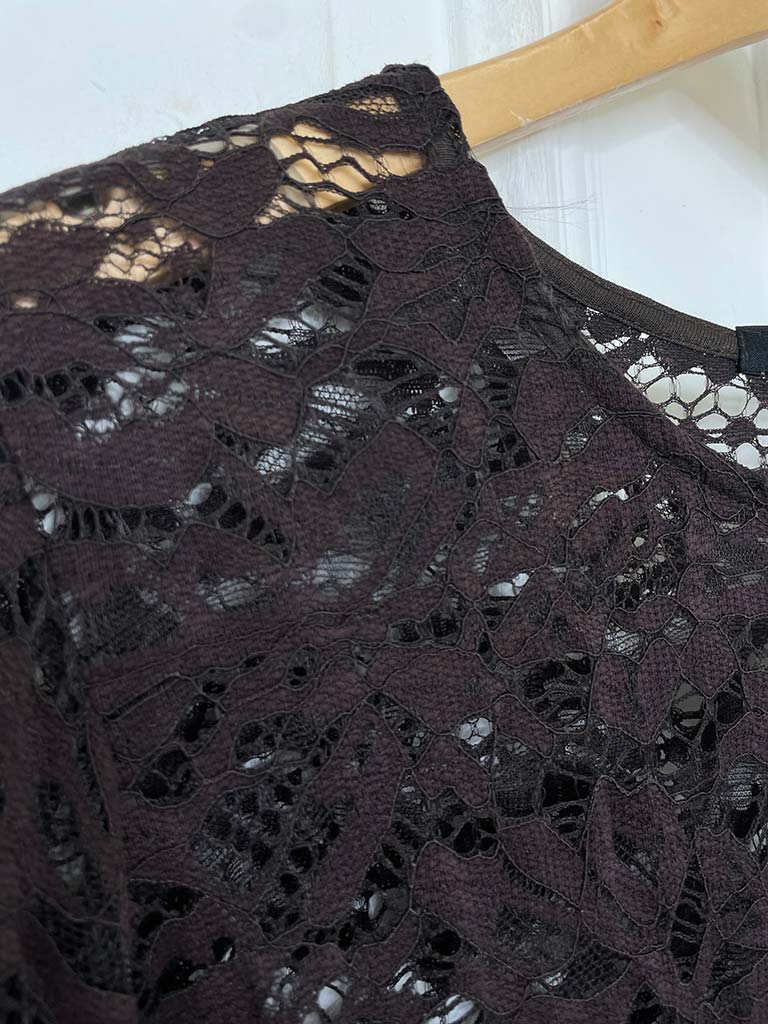 Lace Layering Top - Chocolate