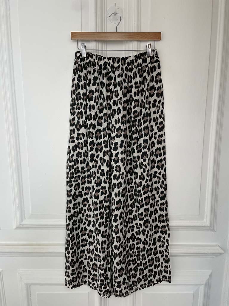 Drape Cross Over Co-ord - Leopard