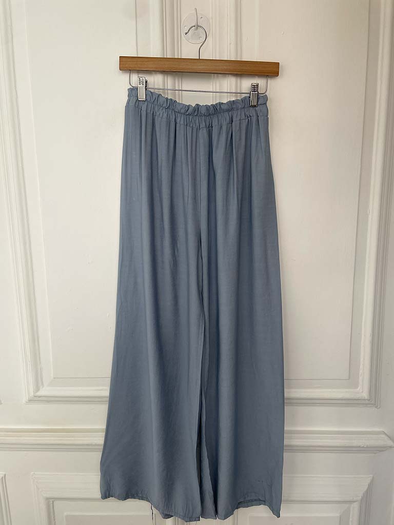 Drape Cross Over Co-ord - Denim