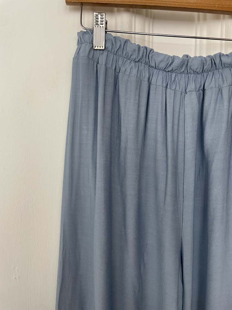 Drape Cross Over Co-ord - Denim