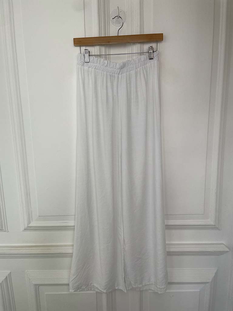 Drape Cross Over Co-ord - White
