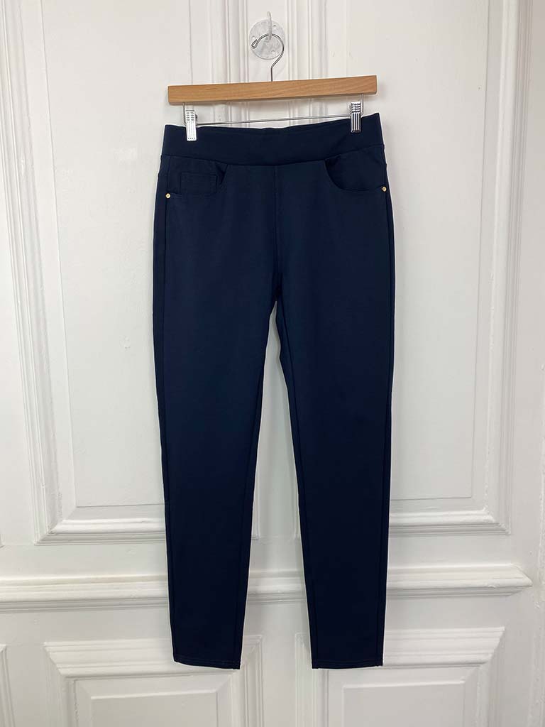 Stretchy High Waisted Jeggings Navy Chester Boutique