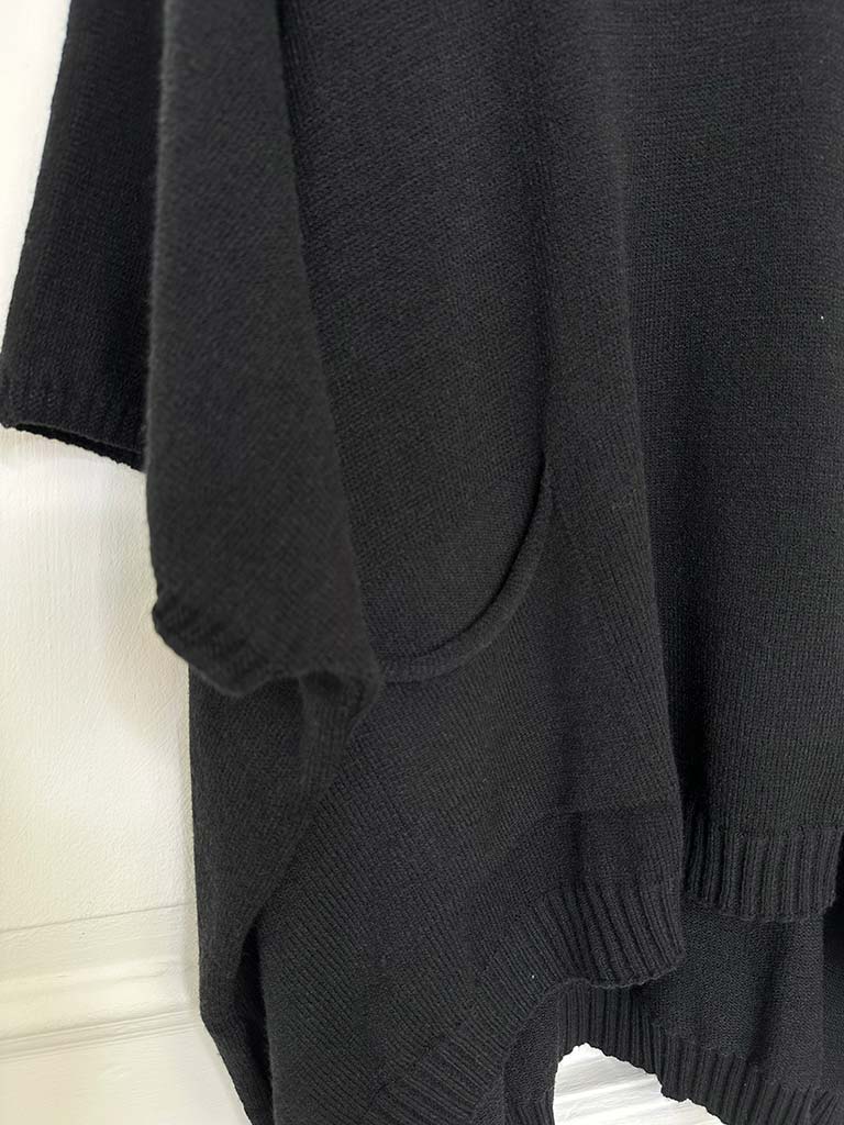 I.D Cowl Boat Neck Top - Grey
