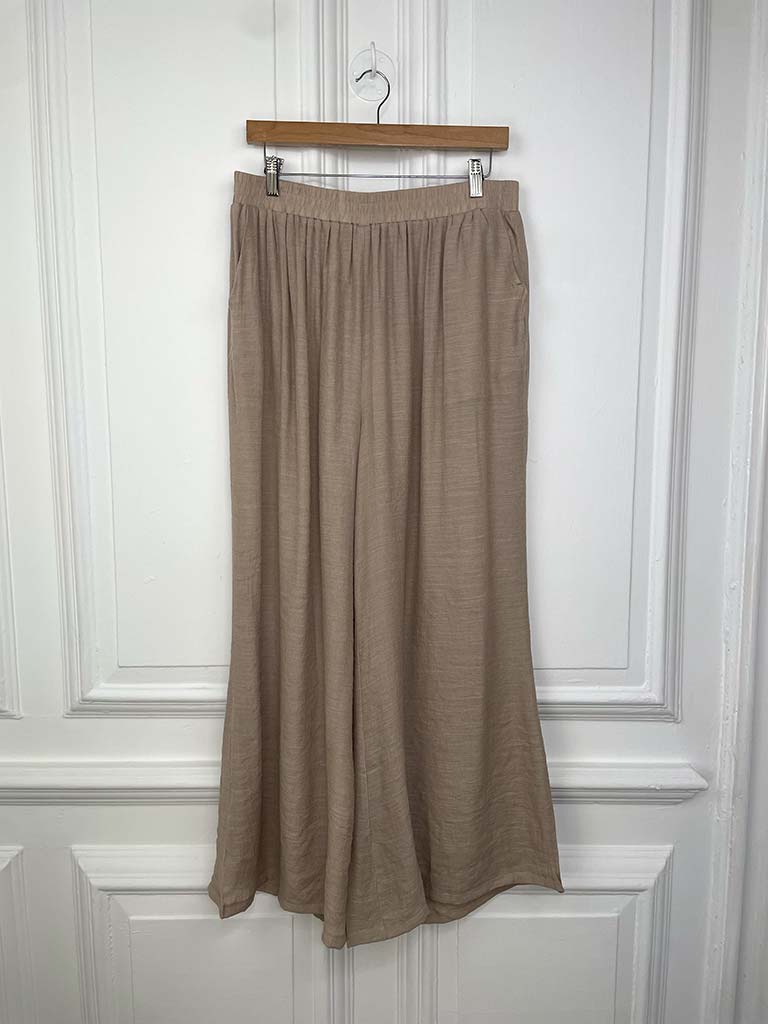 Boho Palazzo Co-ord - Latte