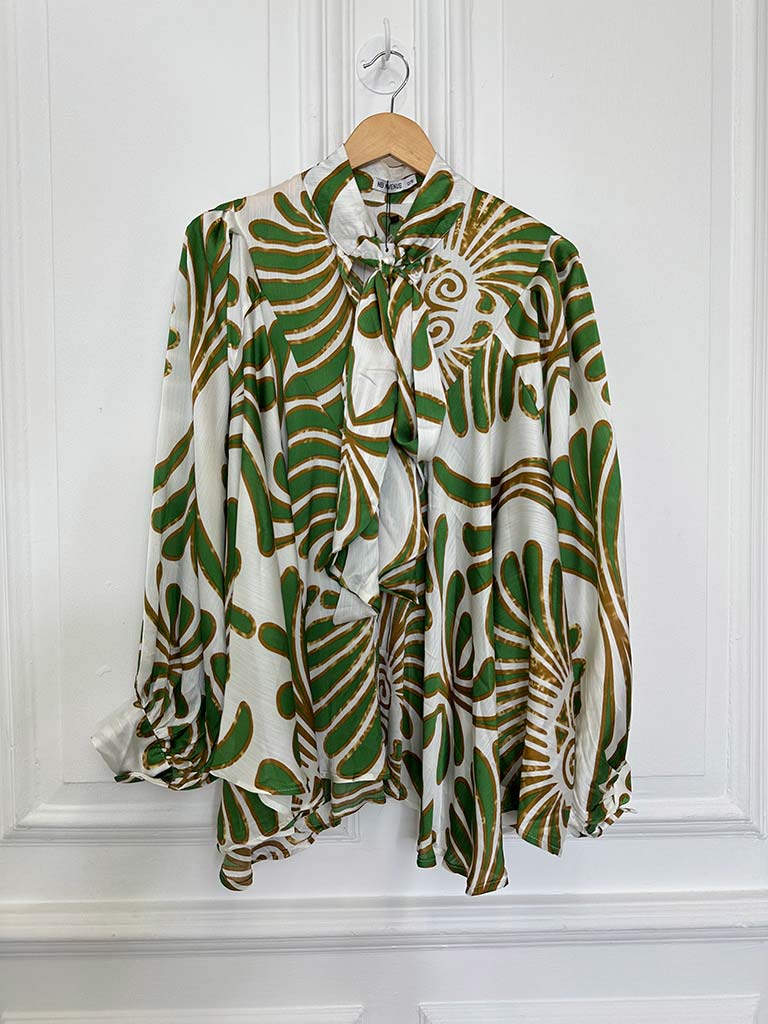 Pussybow Fan Print Co-ord