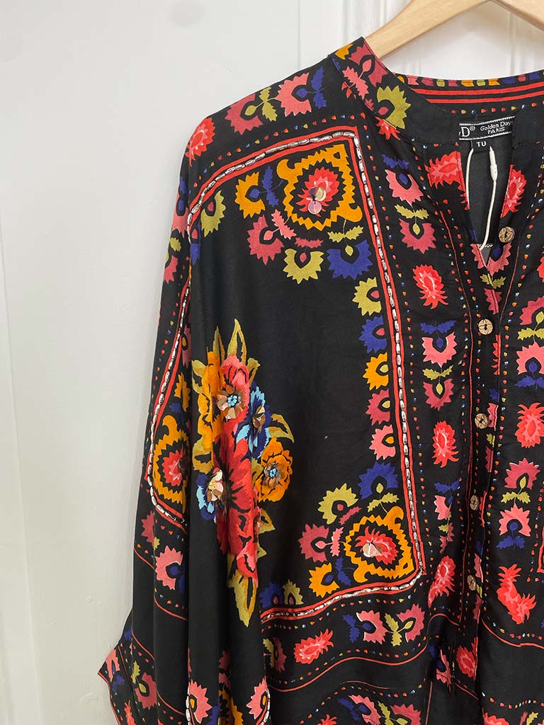 Embellished Floral Shirt