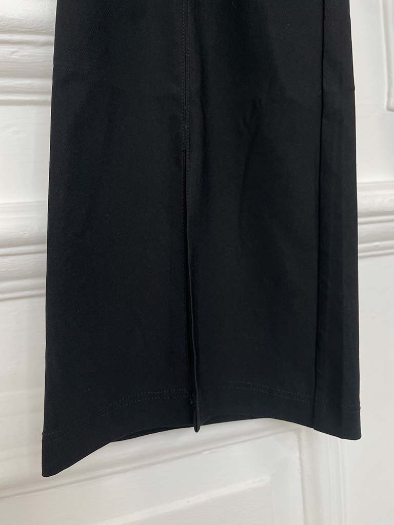 Split Front Trousers - Black