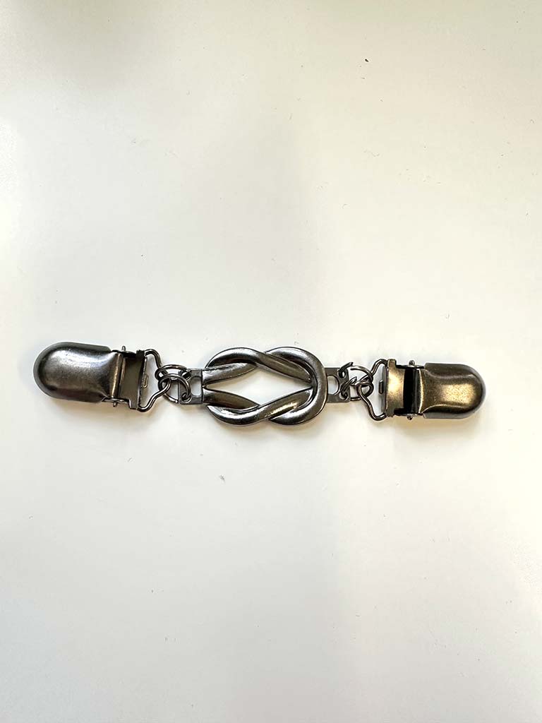 Knot Cinch Clip - Pewter