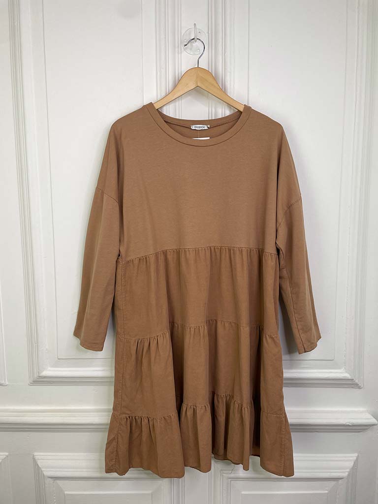 I.D Oversized Pinstripe Shirt - Stone