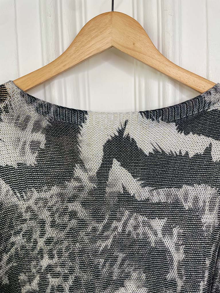 Oversized Sequin Tunic - Pewter