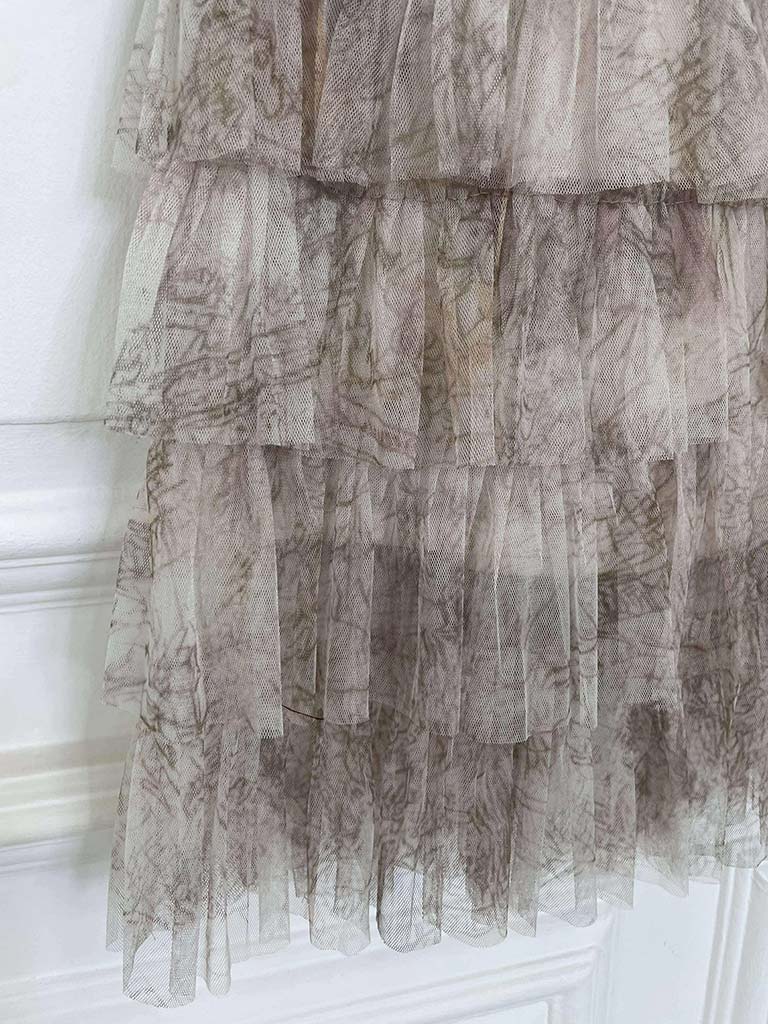 Malissa J Sequin Feather Kimono - Pewter