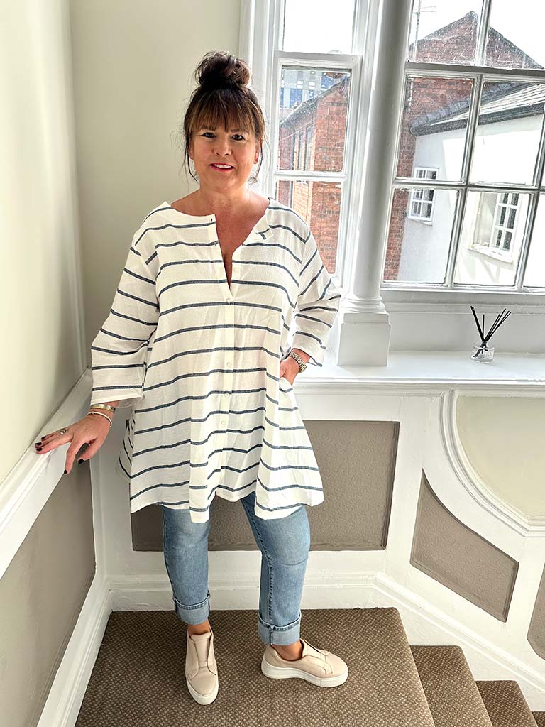 Stripe Swing Tunic