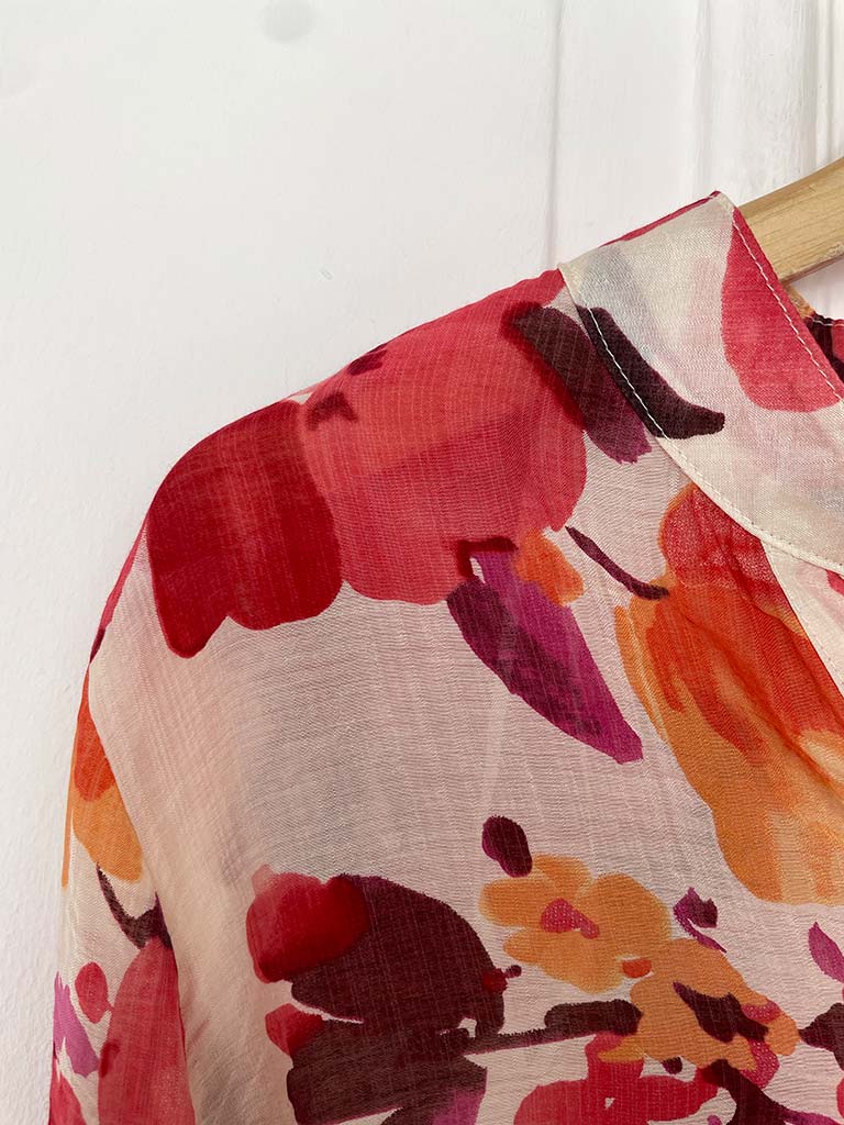 Watercolour Floral Shirt Tunic
