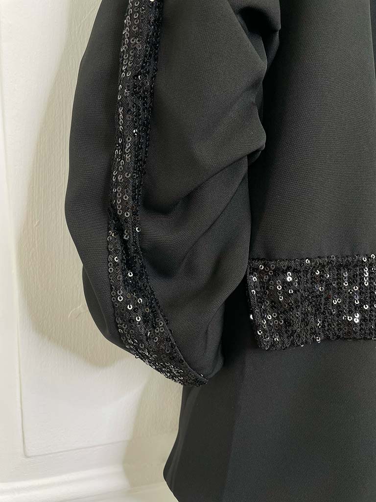 Sequin Blazer - Antique Silver