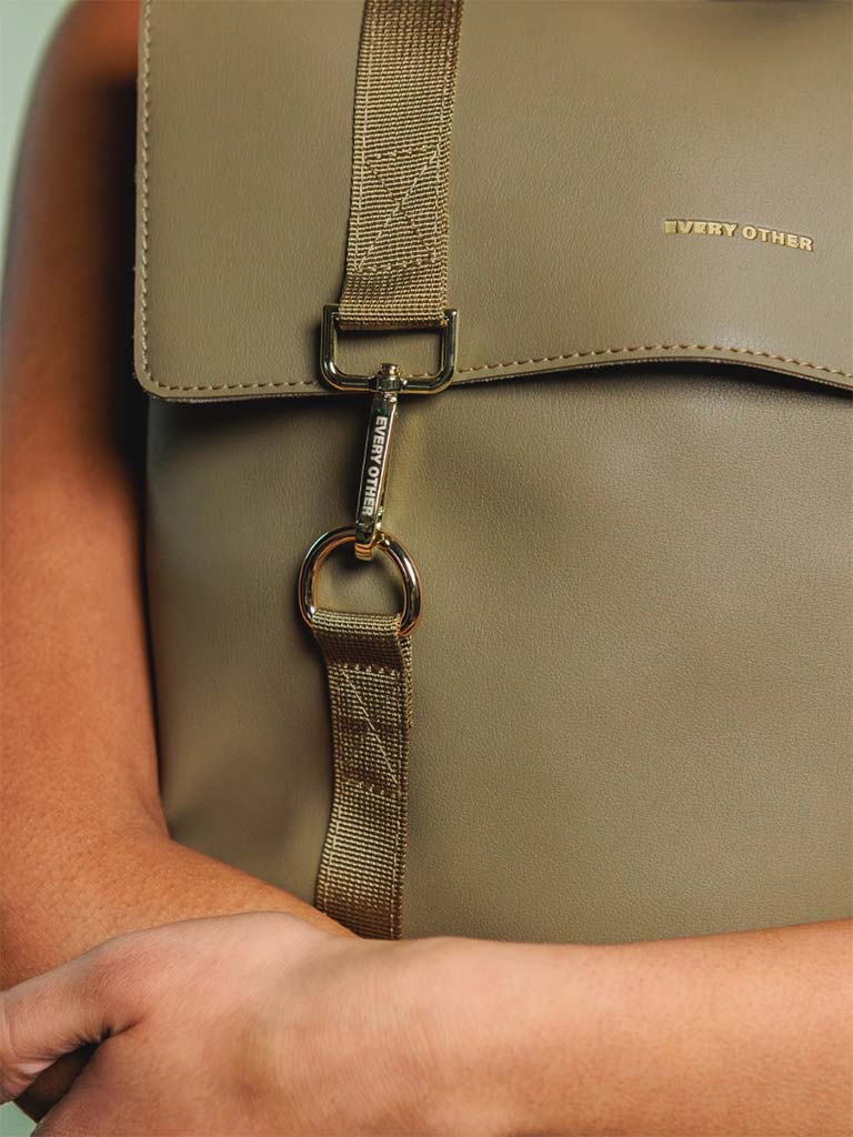 Every Other Double Clip Backpack - Sage