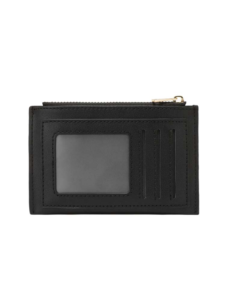 Every Other Faux Leather Card Holder - Black