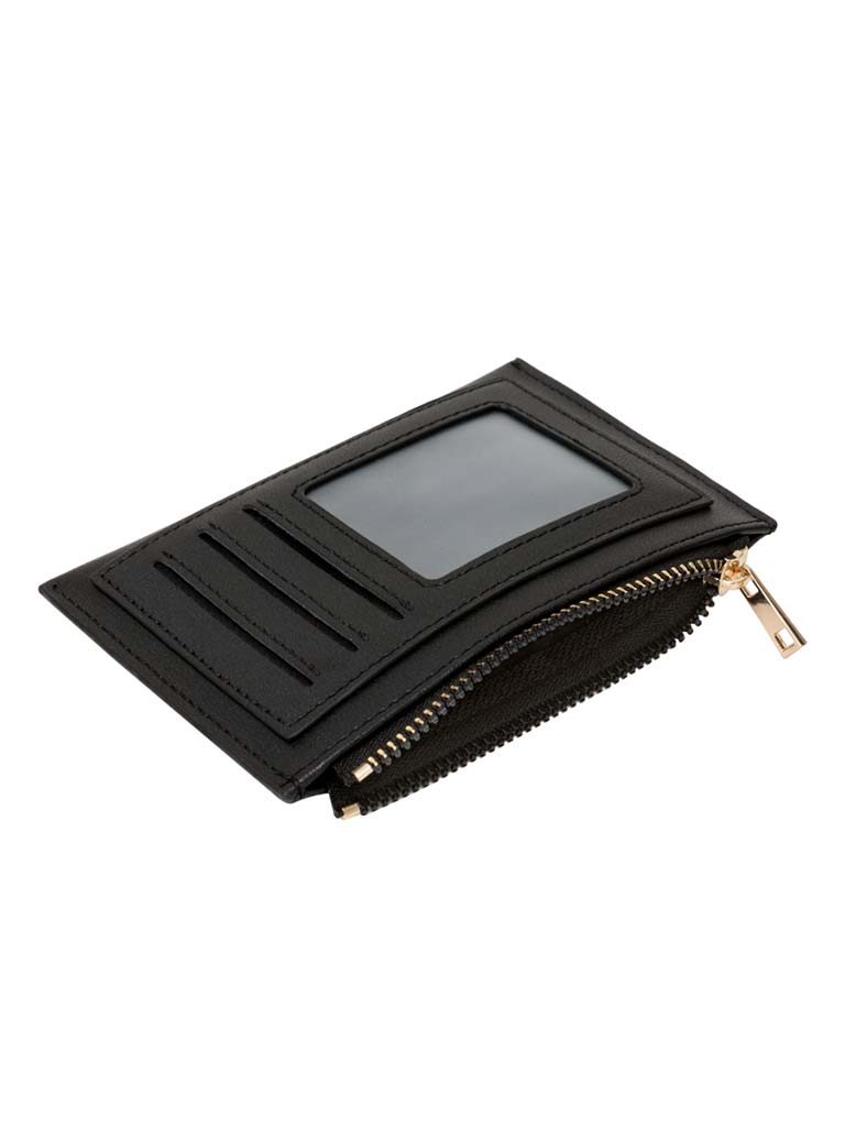 Every Other Faux Leather Card Holder - Black