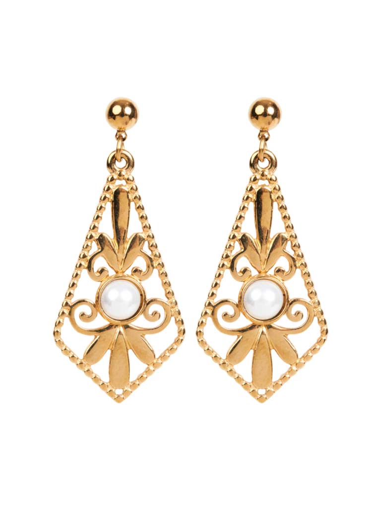 Eb&Ive Diamond Earrings - Gold