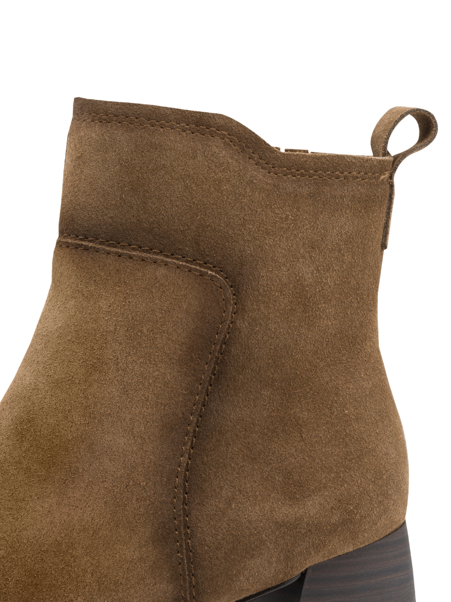 Tamaris Suede Ankle Boots - Camel