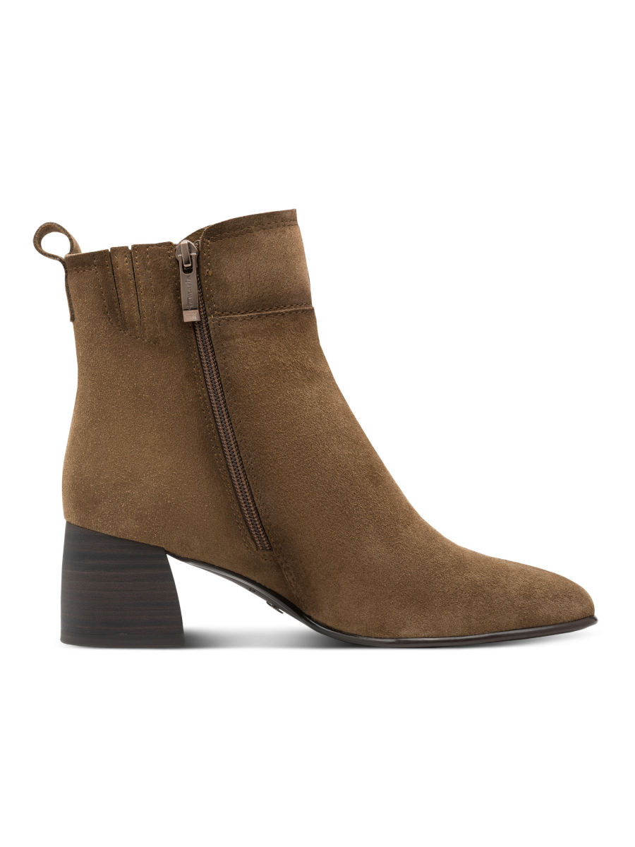 Tamaris Suede Ankle Boots - Camel