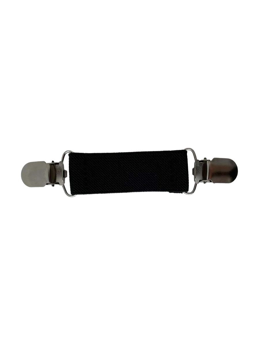 Elasticated Cinch Clip - Black