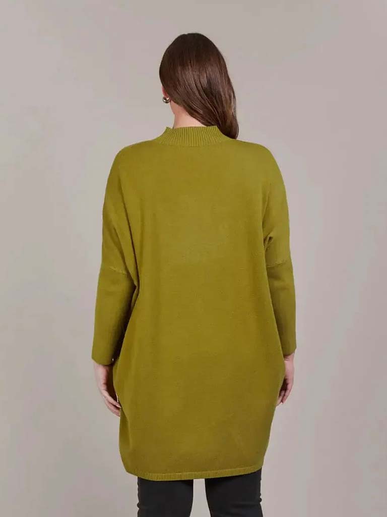 Eb&Ive Palmer Oversize Knit Tunic - Chartreuse