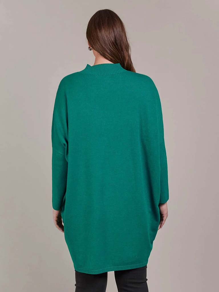 Eb&Ive Palmer Oversize Knit Tunic - Teal