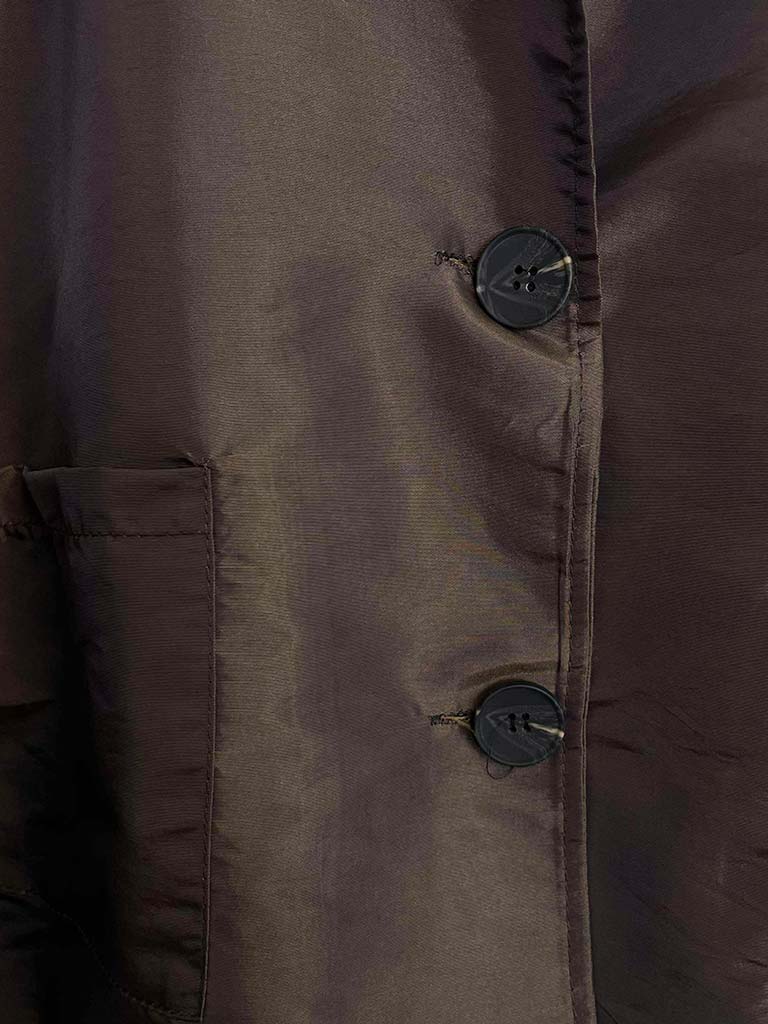 Luxe Iridescent Jacket - Chocolate