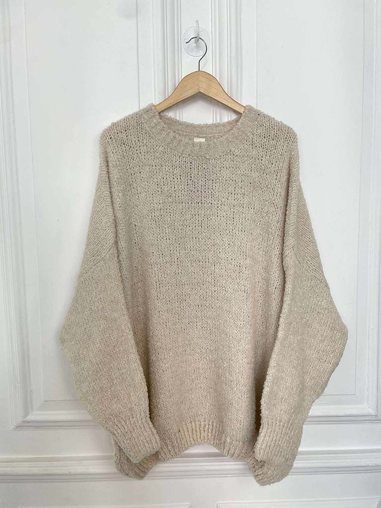 Oversized Teddy Knit - Ecru