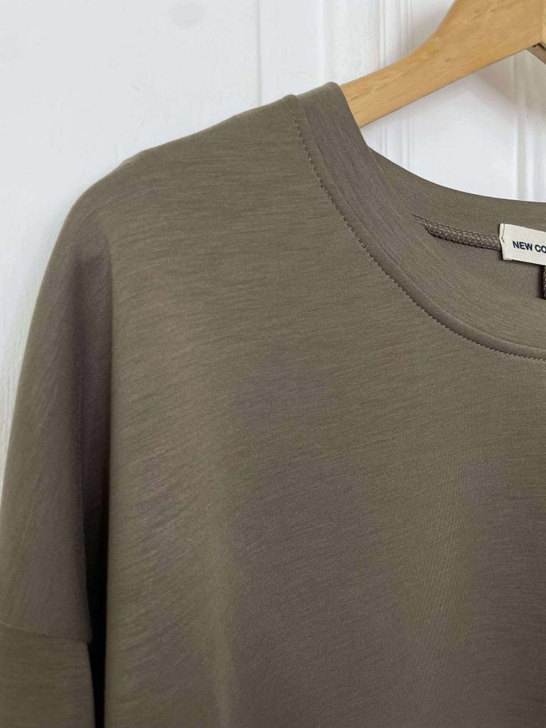 Scuba Sweat Top- Mocha