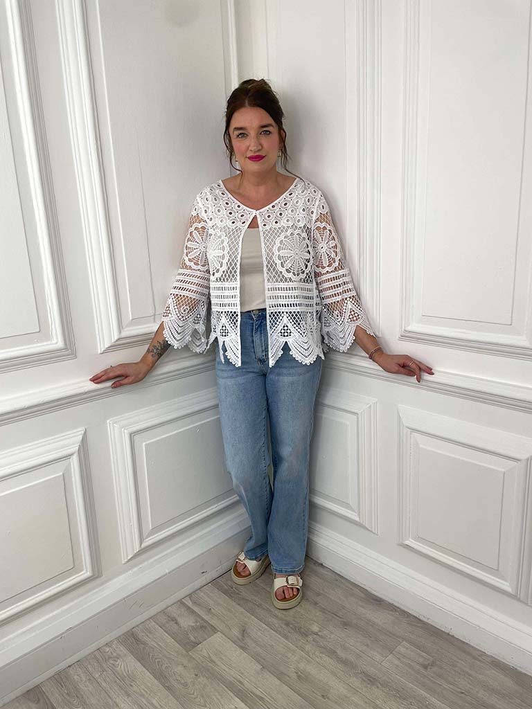 Crochet Jacket - White