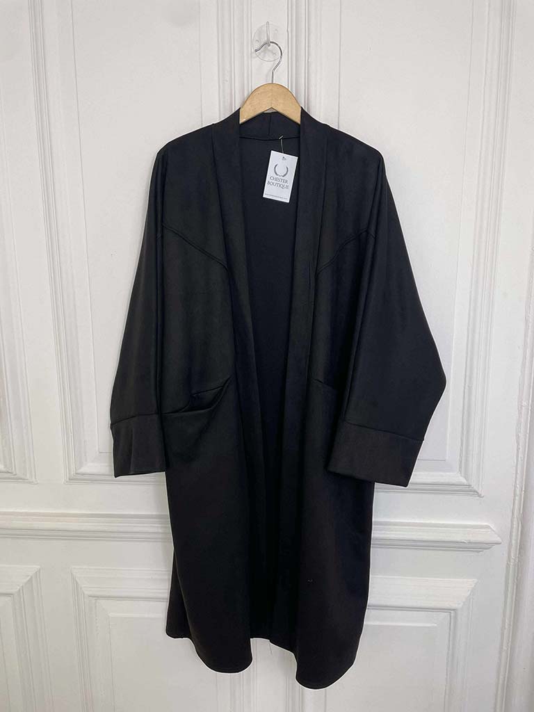 Suede Feel Jacket - Black