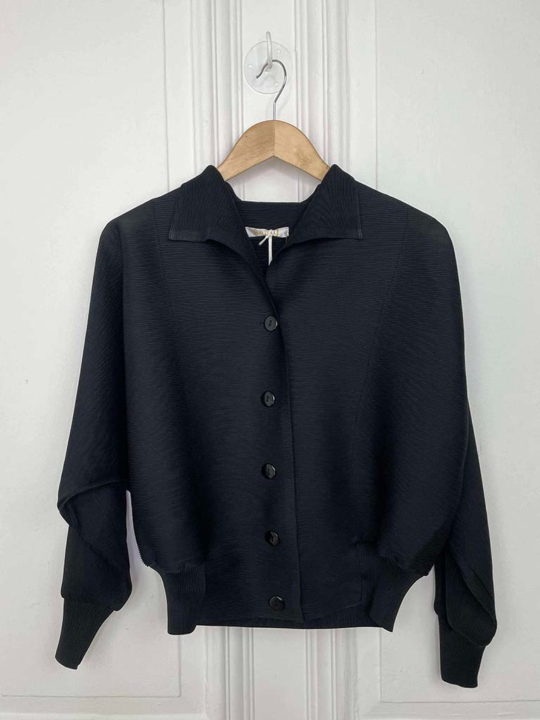 Malissa J Plissé Jacket - Black