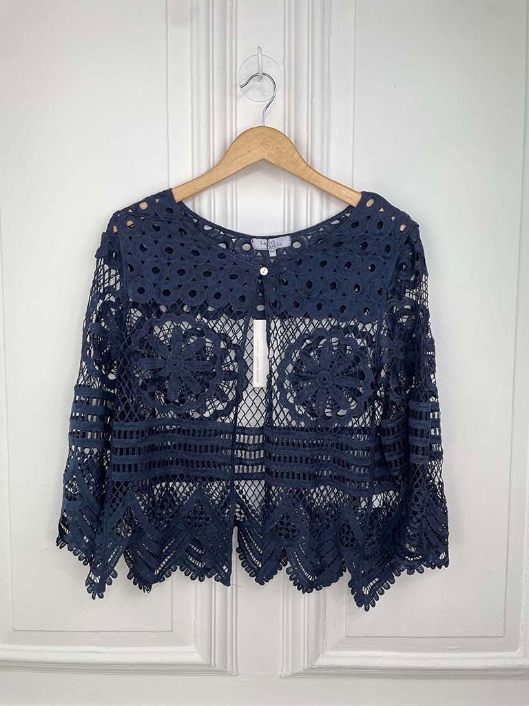 Crochet Jacket - Midnight