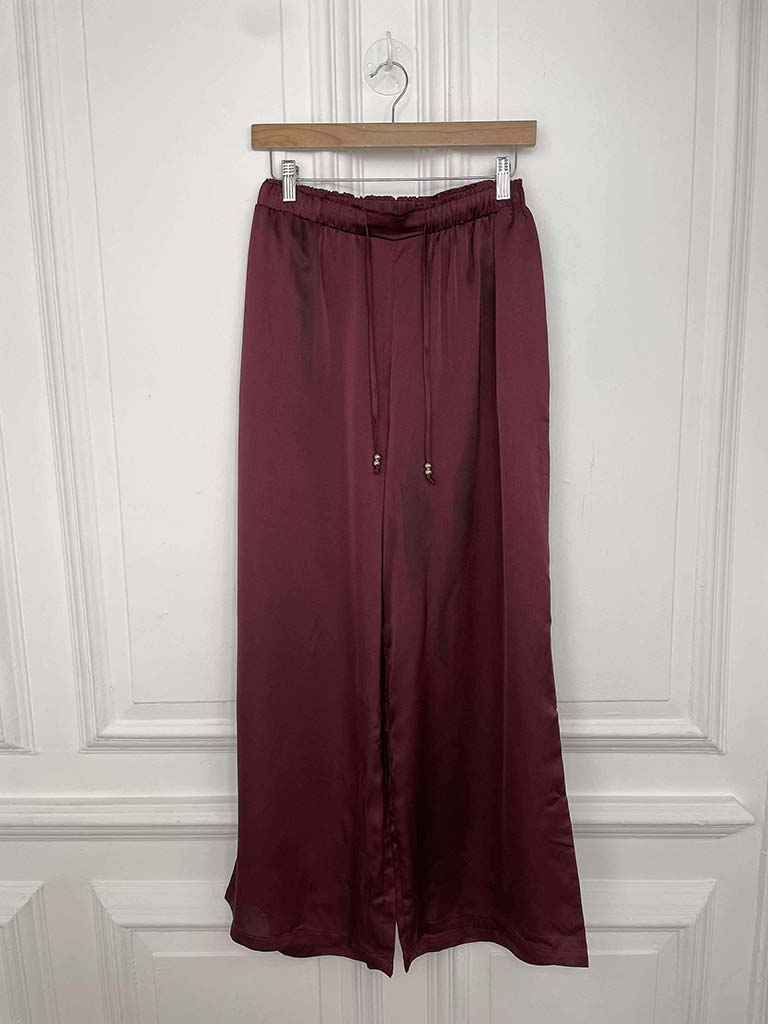 Malissa J Silk Feel Palazzos - Wine