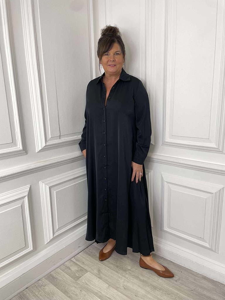 Eb&Ive Elsie Shirt Dress - Black