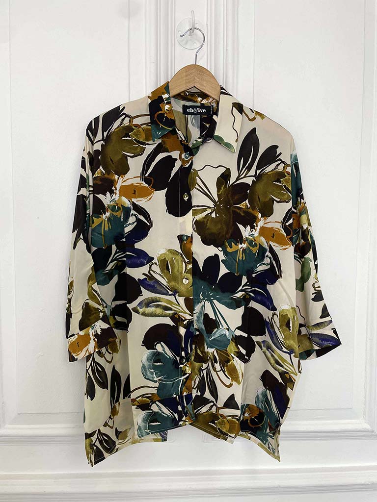 Eb&Ive Elsie Relaxed Shirt - Botanical Tusk