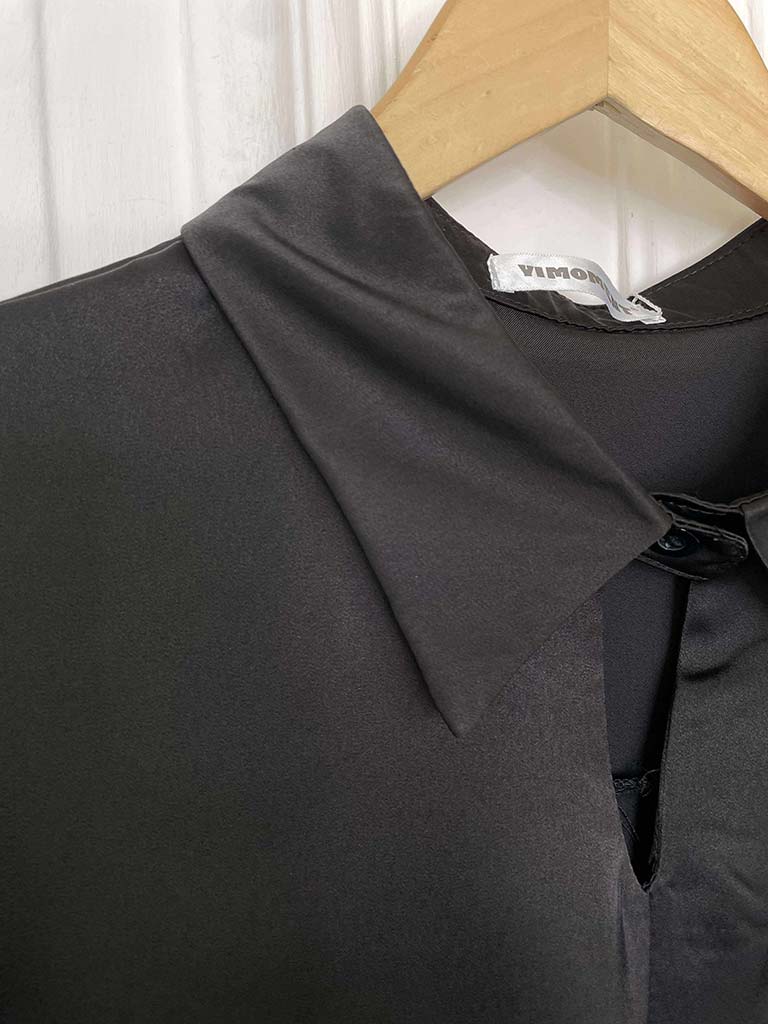 Lusso Silk Feel Shirt - Black