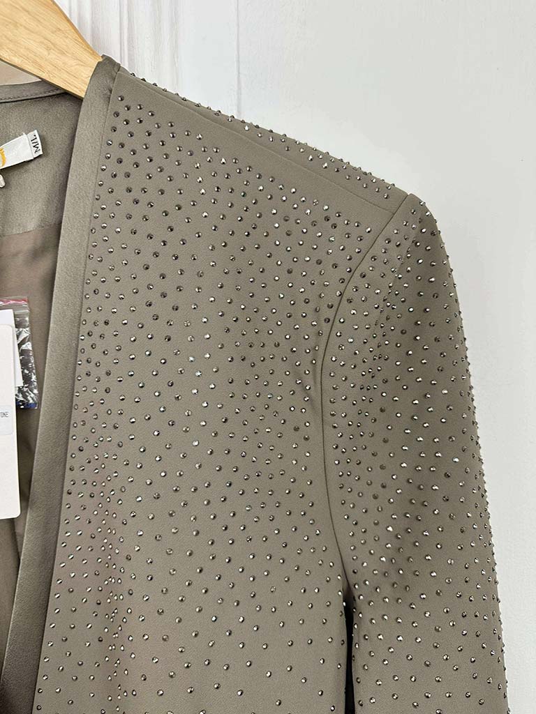 Malissa J Graduated Stud Blazer - Stone