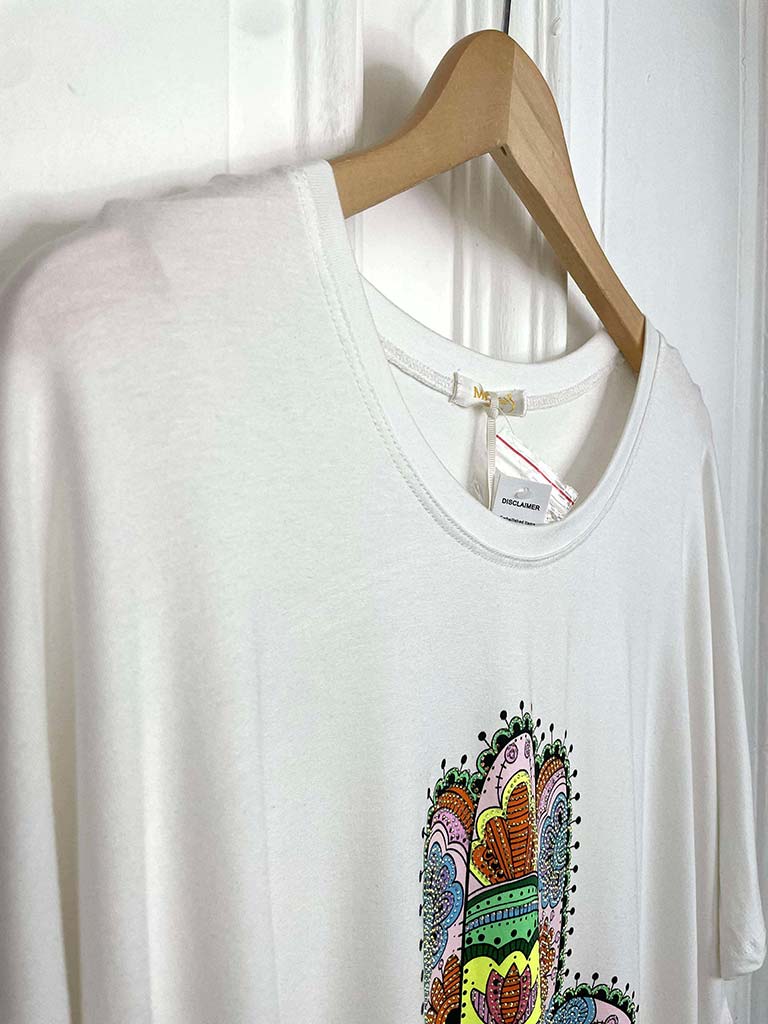 Malissa J Hamsa Tee - White
