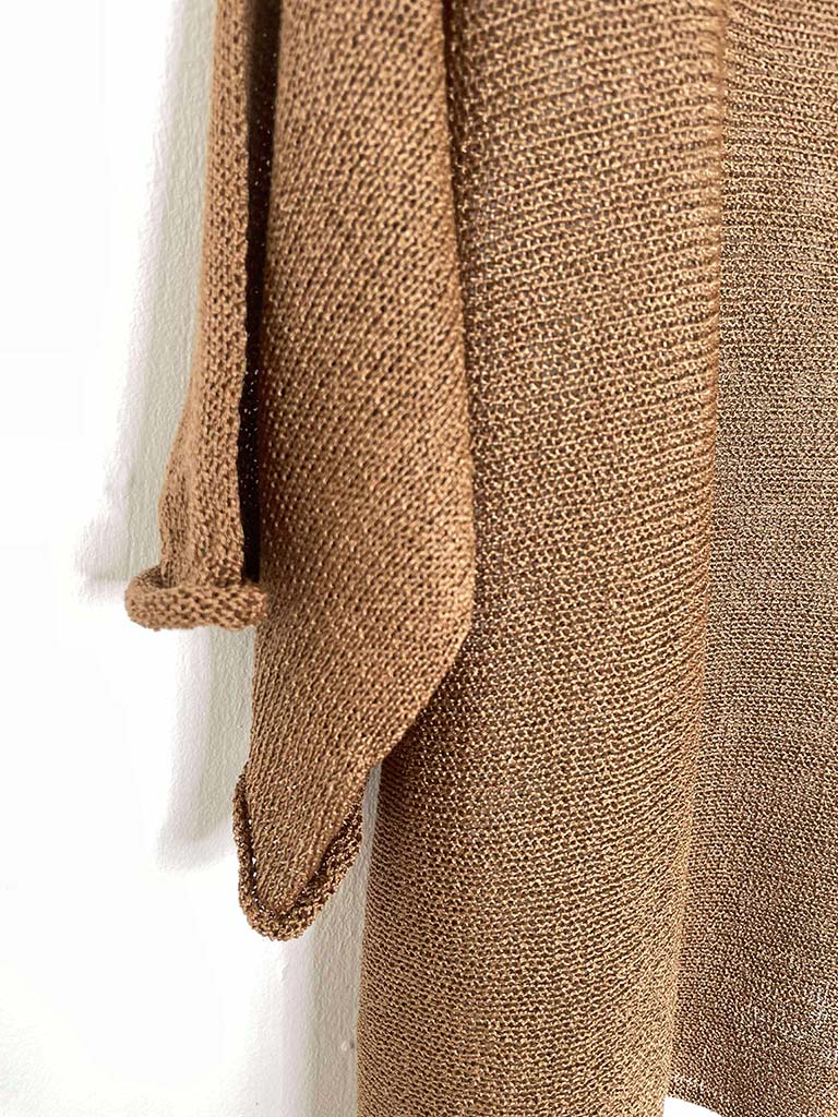 Boxy Fine Knit - Chestnut