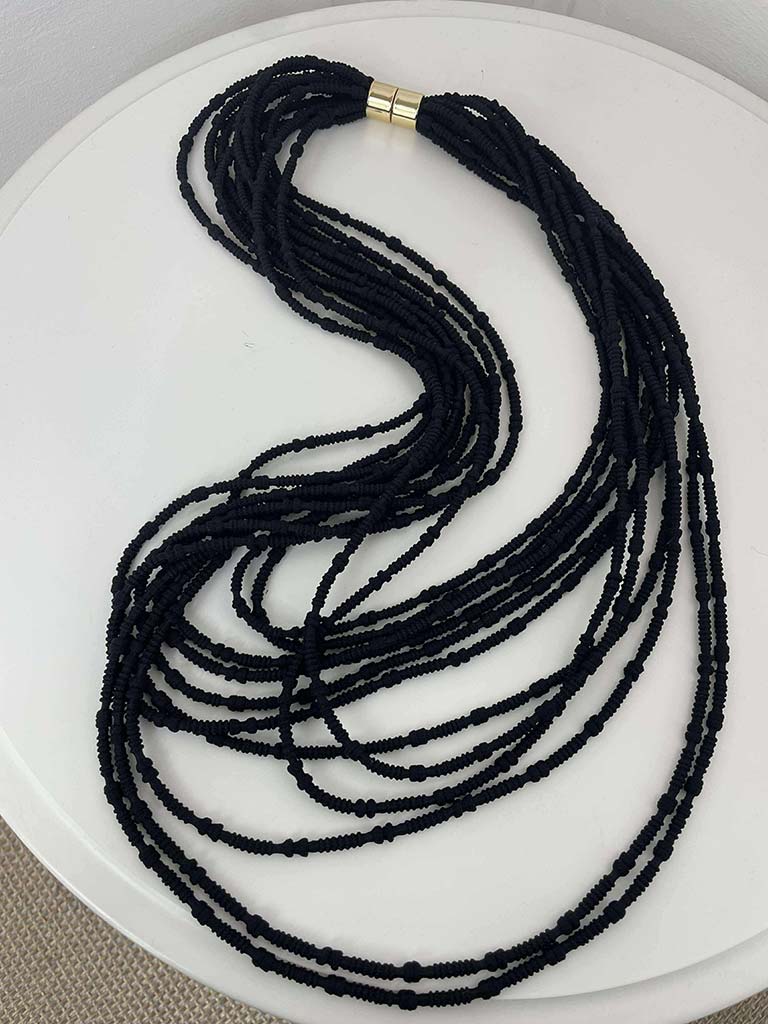 Multi Layered Textured Rope Necklace