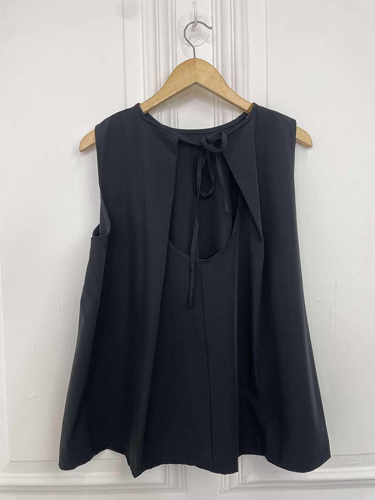 Tie Back Swing Vest - Black