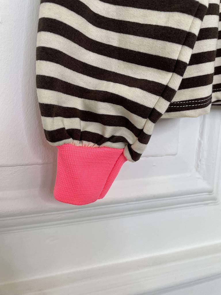 Breton Stripe Top - Chocolate