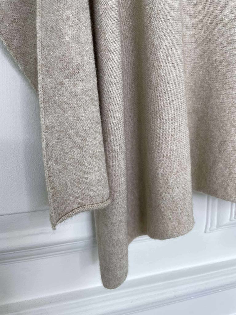 Exposed Seam Batwing Knit - Stone