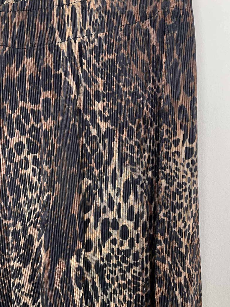 Malissa J Plissé Trousers - Leopard