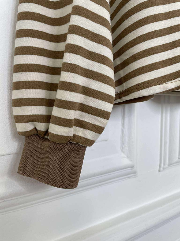 Breton Stripe Top - Camel